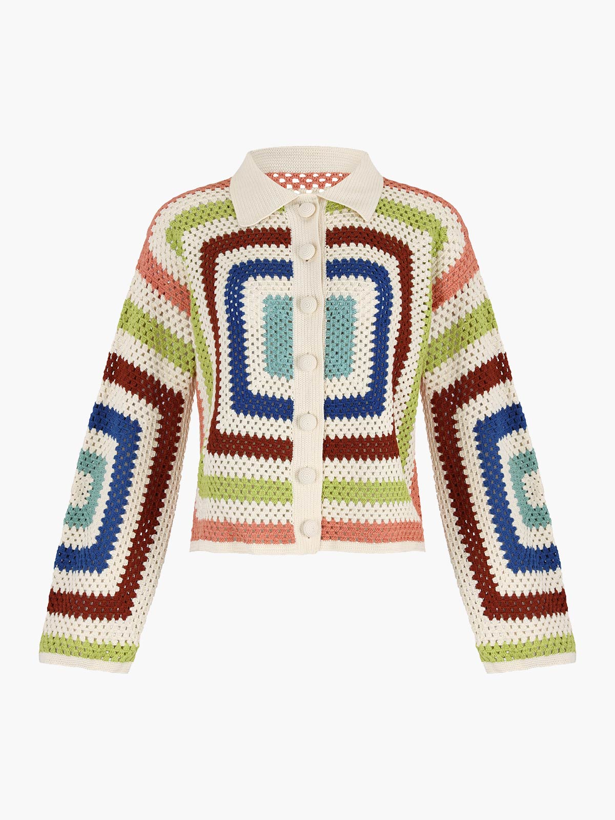 Plaza Crochet Cardigan Plaza Crochet Cardigan - Fashionkind