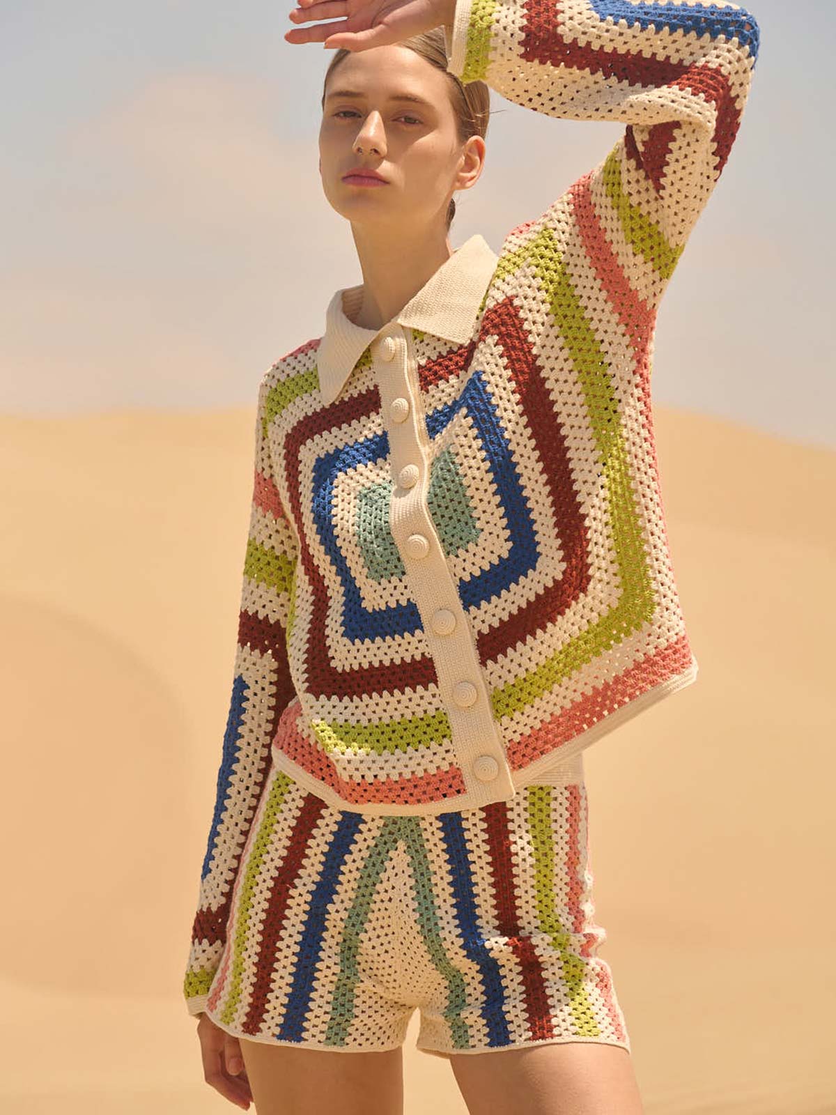 Plaza Crochet Cardigan Plaza Crochet Cardigan - Fashionkind