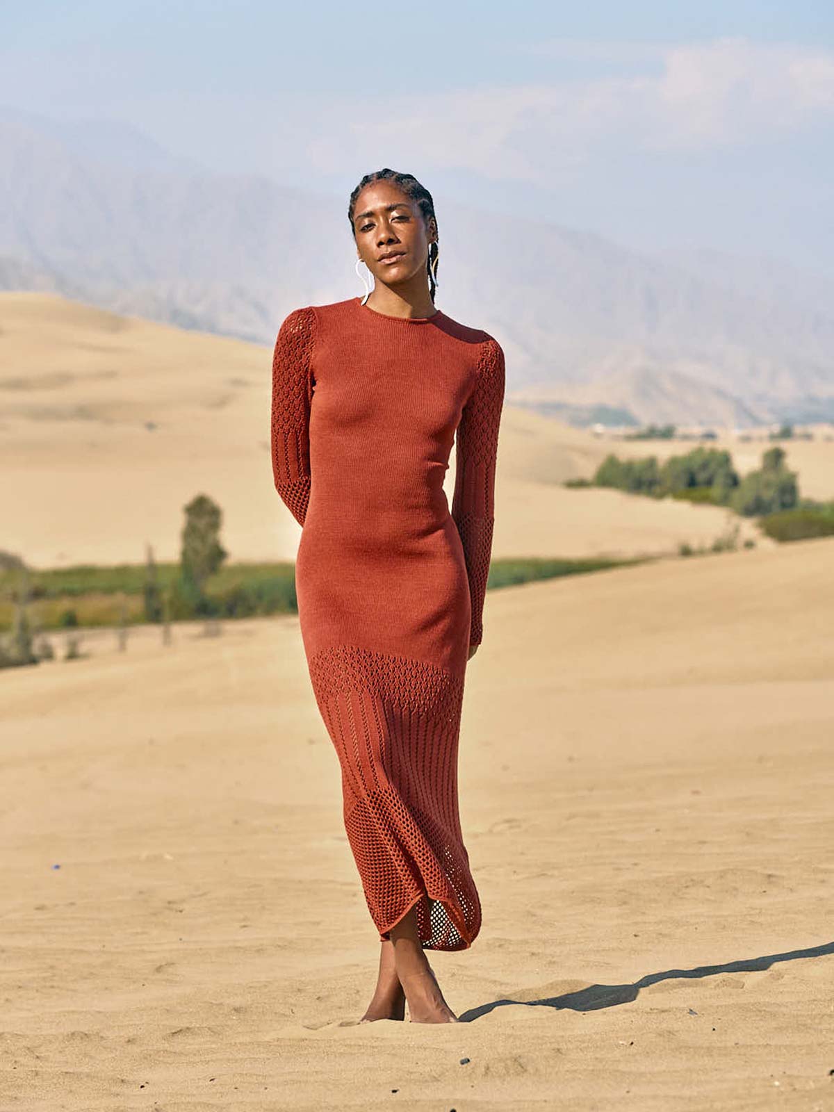 ESCVDO | Murga Maxi Dress | Brown