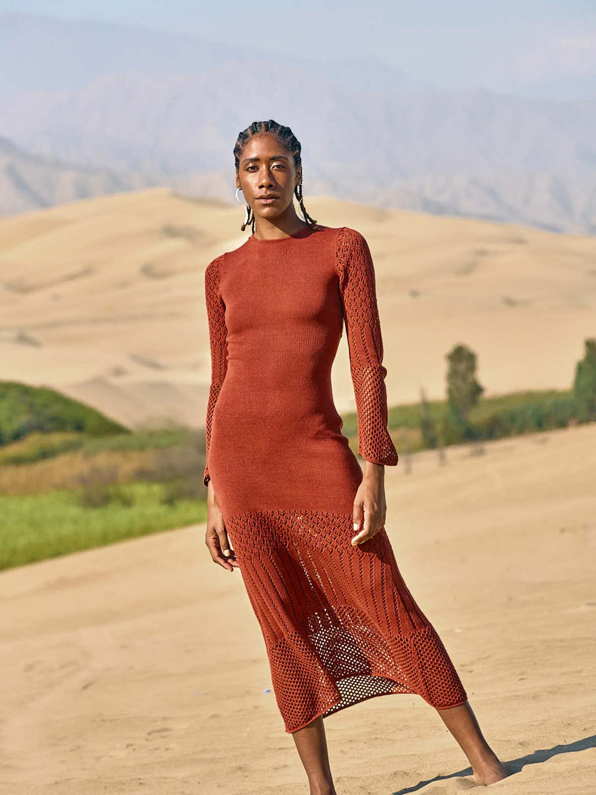 Murga Maxi Dress | Brown Murga Maxi Dress | Brown - Fashionkind