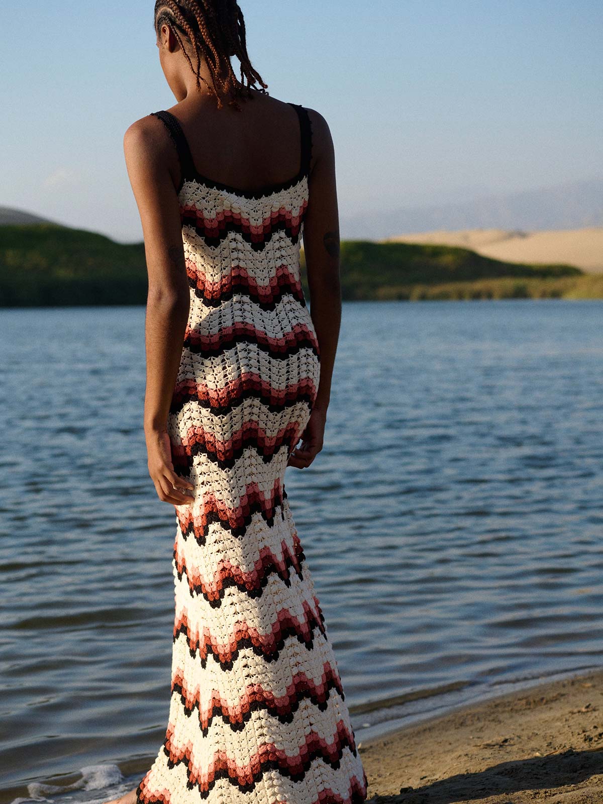 Marea Dress | Peach/Black Marea Dress | Peach/Black - Fashionkind