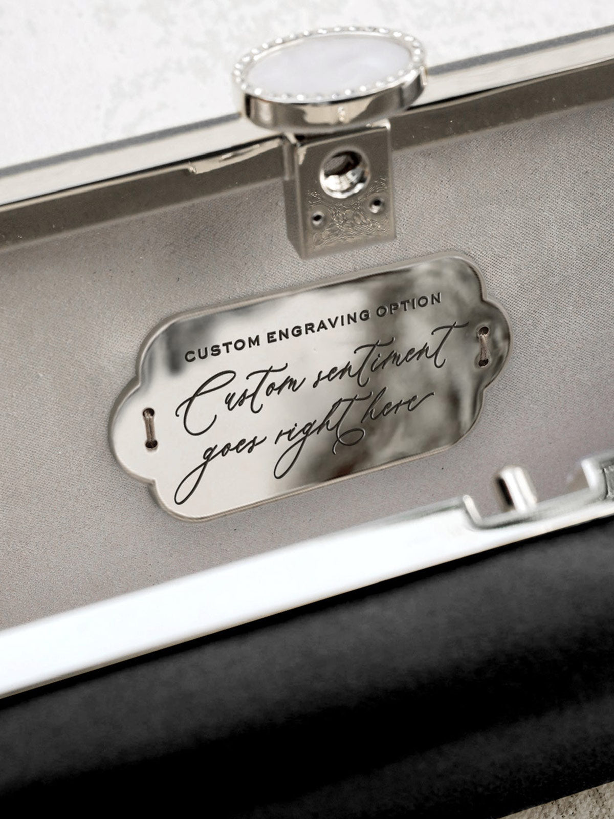 Satin Bella Clutch | Black Satin Bella Clutch | Black