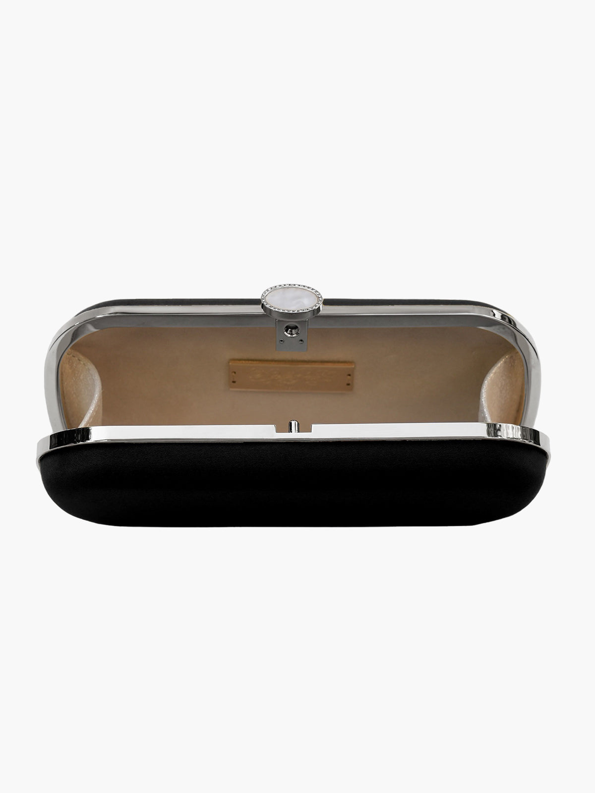 Satin Bella Clutch | Black Satin Bella Clutch | Black
