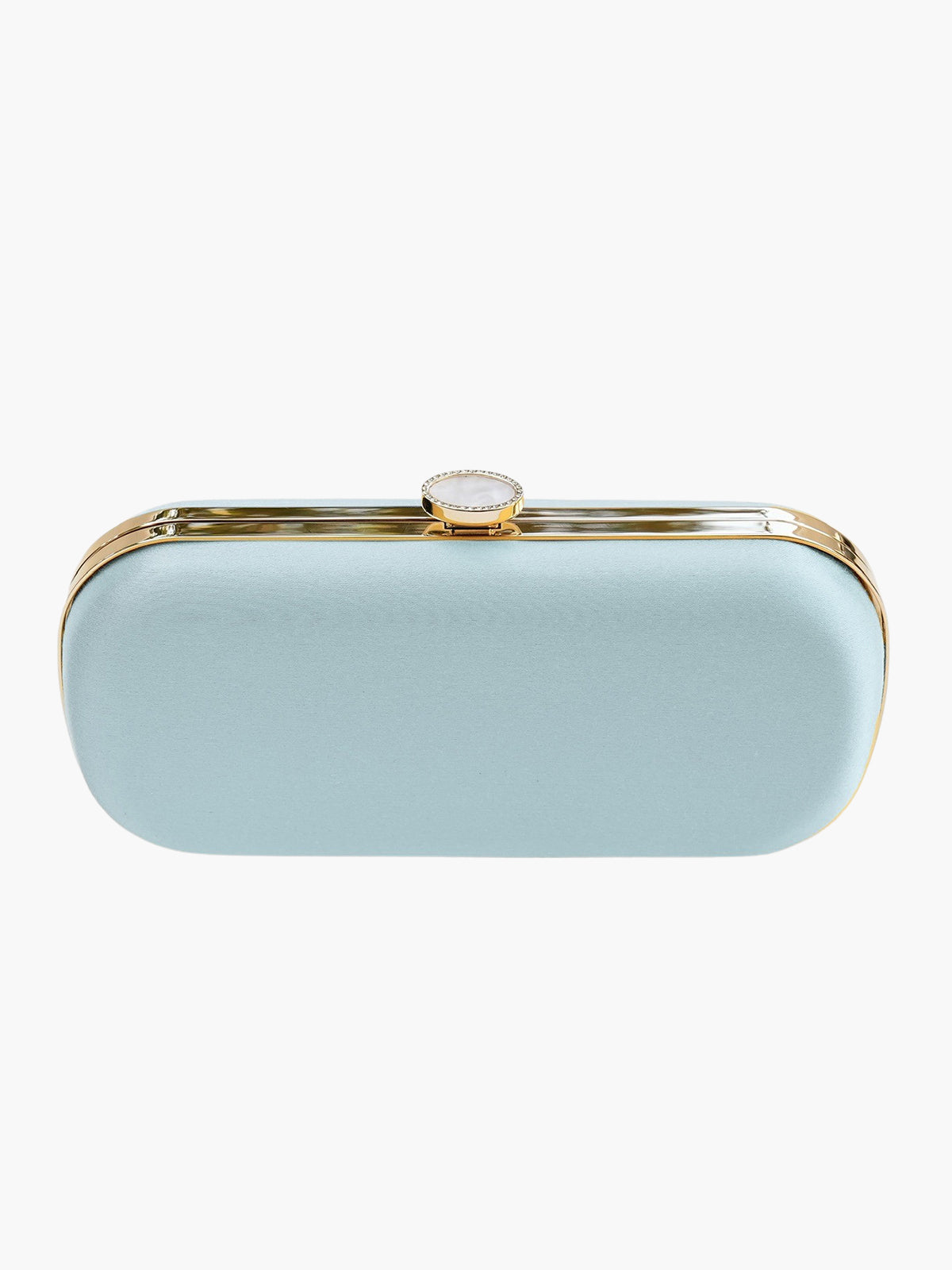 Satin Bella Clutch | Ice Blue Satin Bella Clutch | Ice Blue