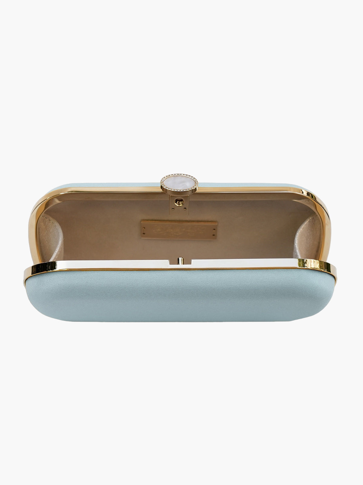Satin Bella Clutch | Ice Blue Satin Bella Clutch | Ice Blue