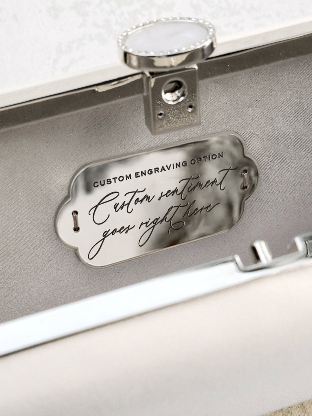 Satin Bella Clutch | Ivory Satin Bella Clutch | Ivory