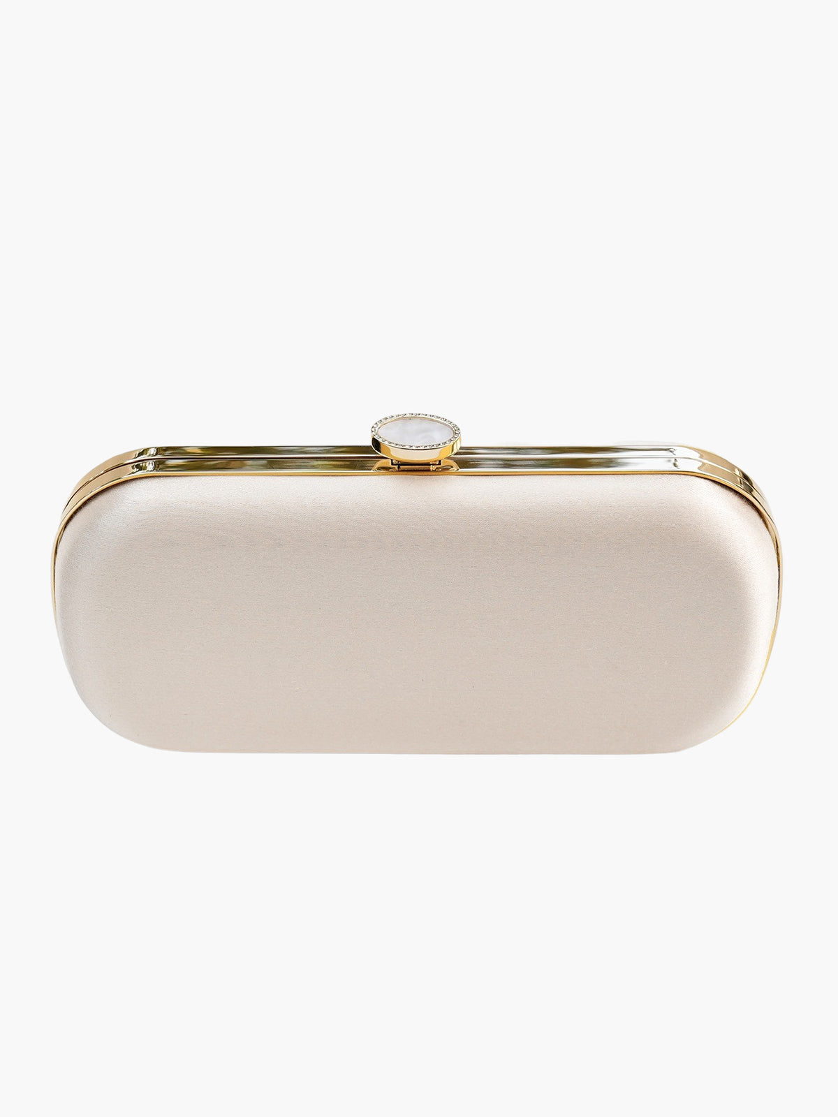 Satin Bella Clutch | Ivory Satin Bella Clutch | Ivory