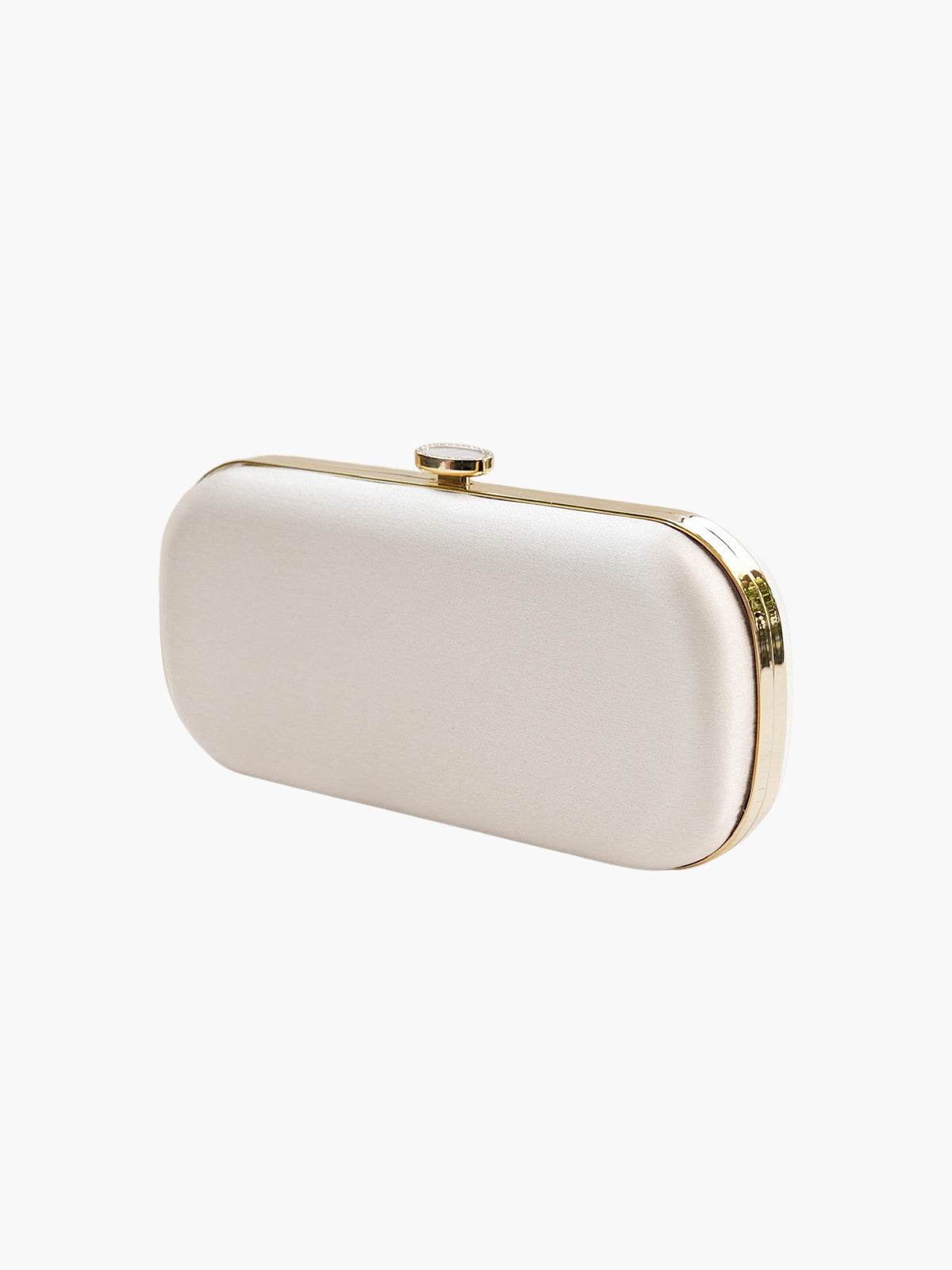 Satin Bella Clutch | Ivory Satin Bella Clutch | Ivory
