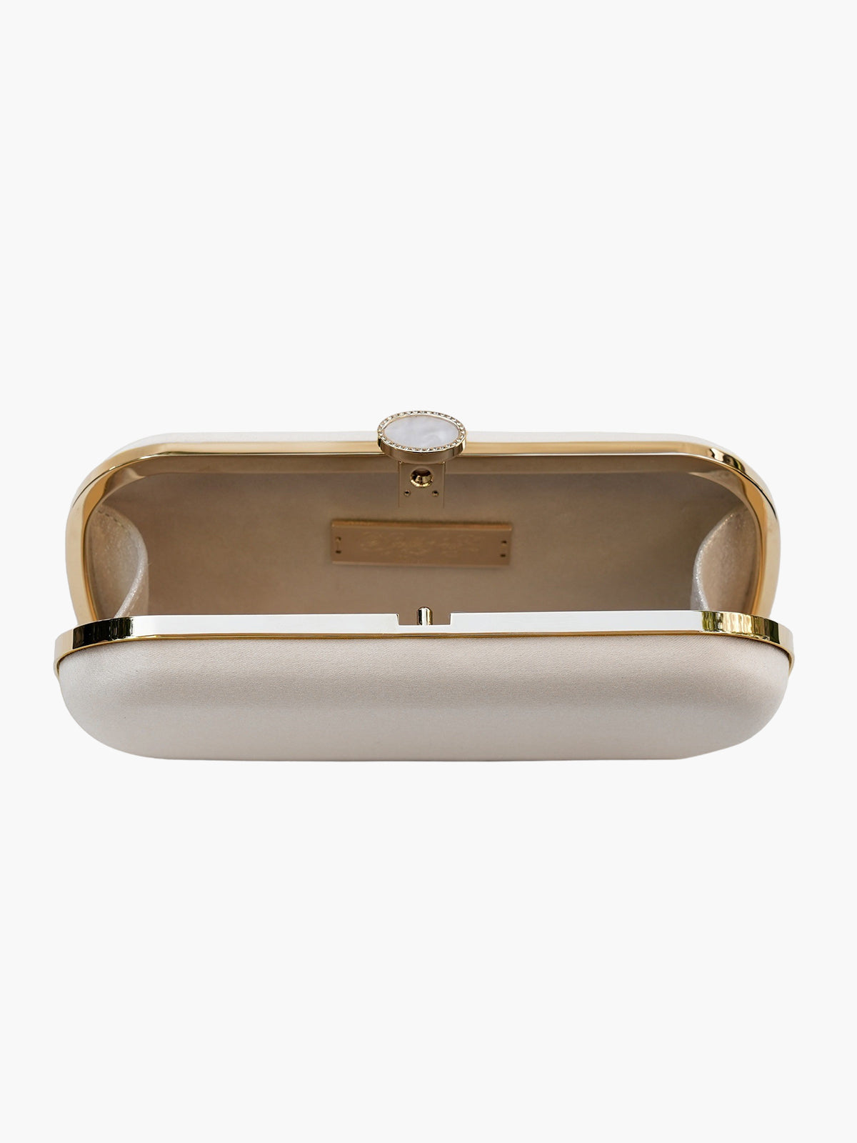 Satin Bella Clutch | Ivory Satin Bella Clutch | Ivory