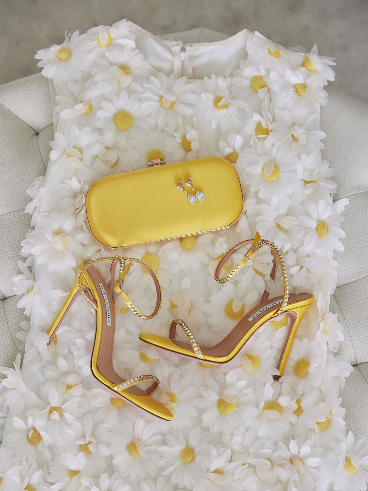 Satin Bella Clutch | Limoncello Yellow