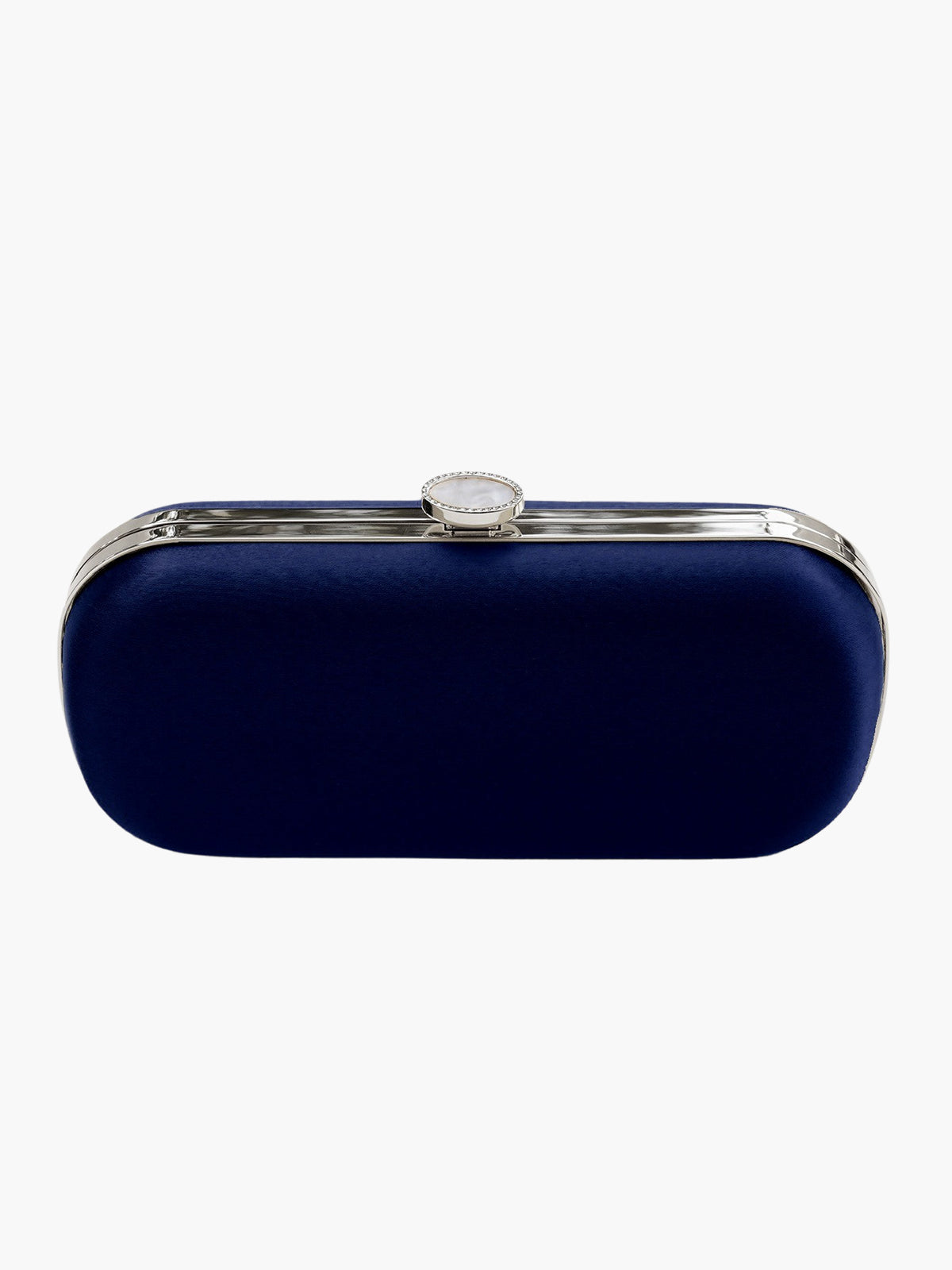 Satin Bella Clutch | Navy Satin Bella Clutch | Navy