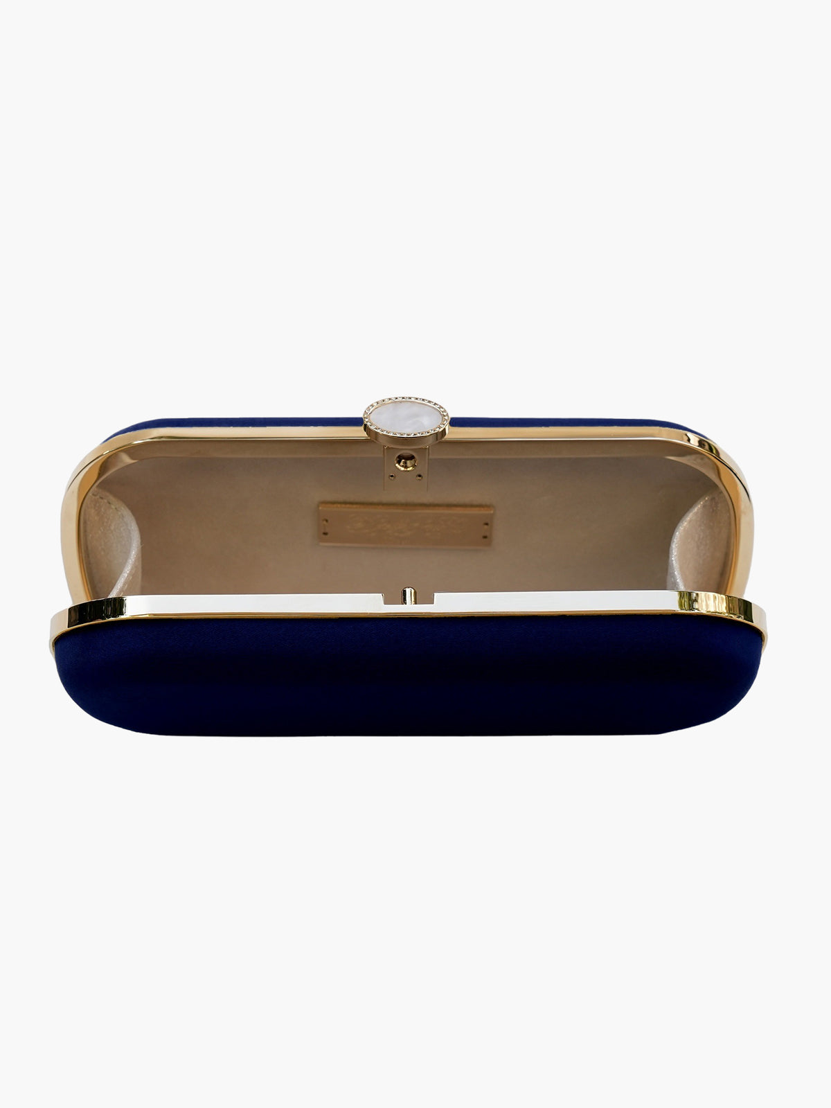 Satin Bella Clutch | Navy Satin Bella Clutch | Navy