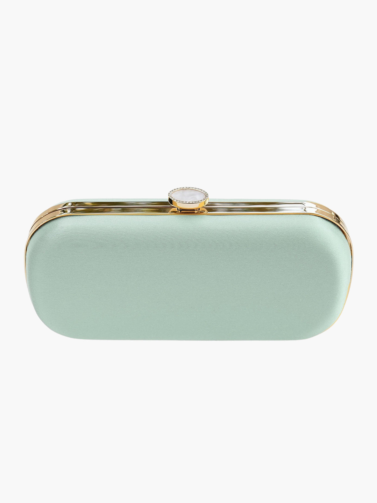 Satin Bella Clutch | Sage Green Satin Bella Clutch | Sage Green