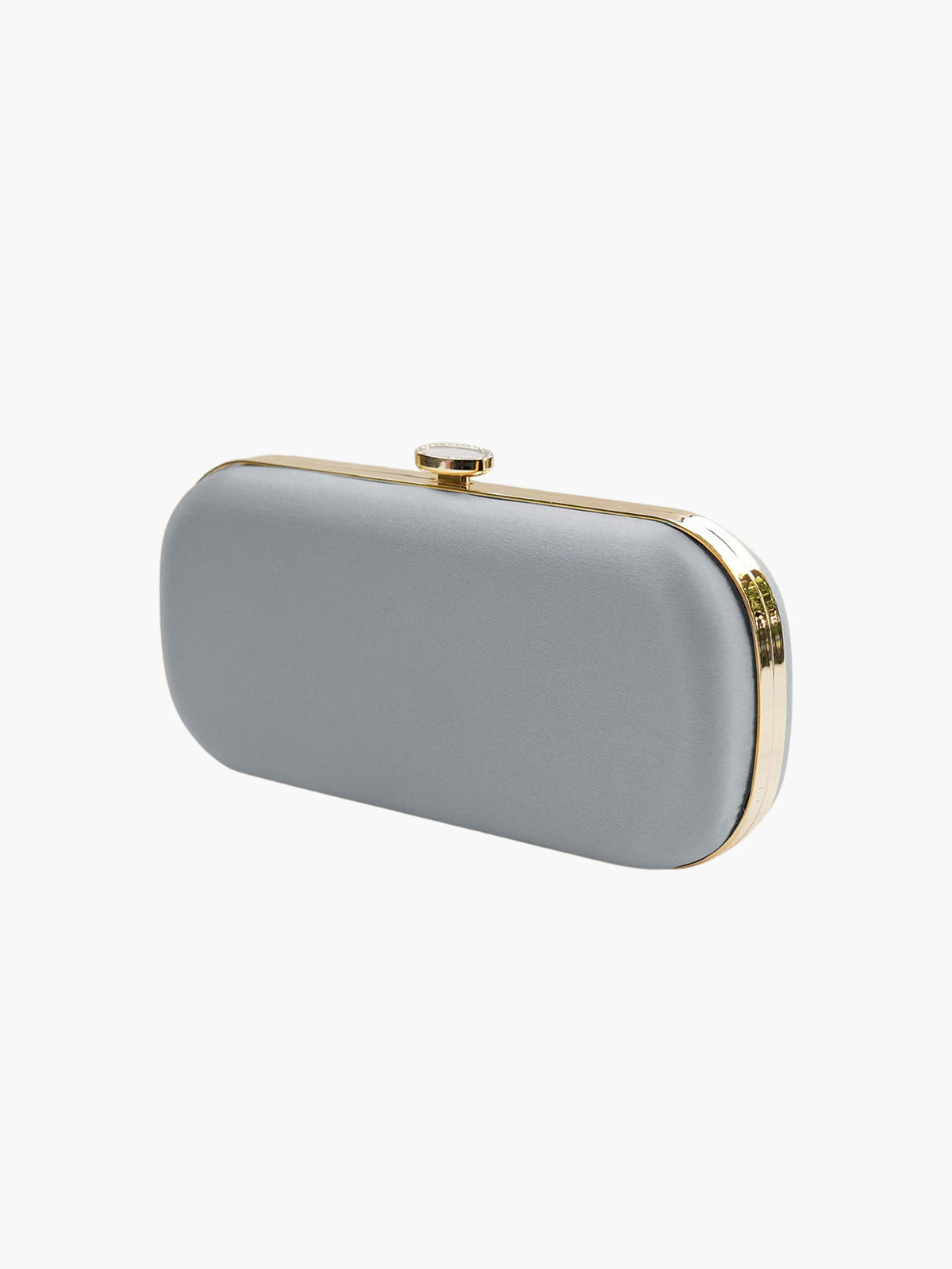 Satin Bella Clutch | Silver Smoke Satin Bella Clutch | Silver Smoke