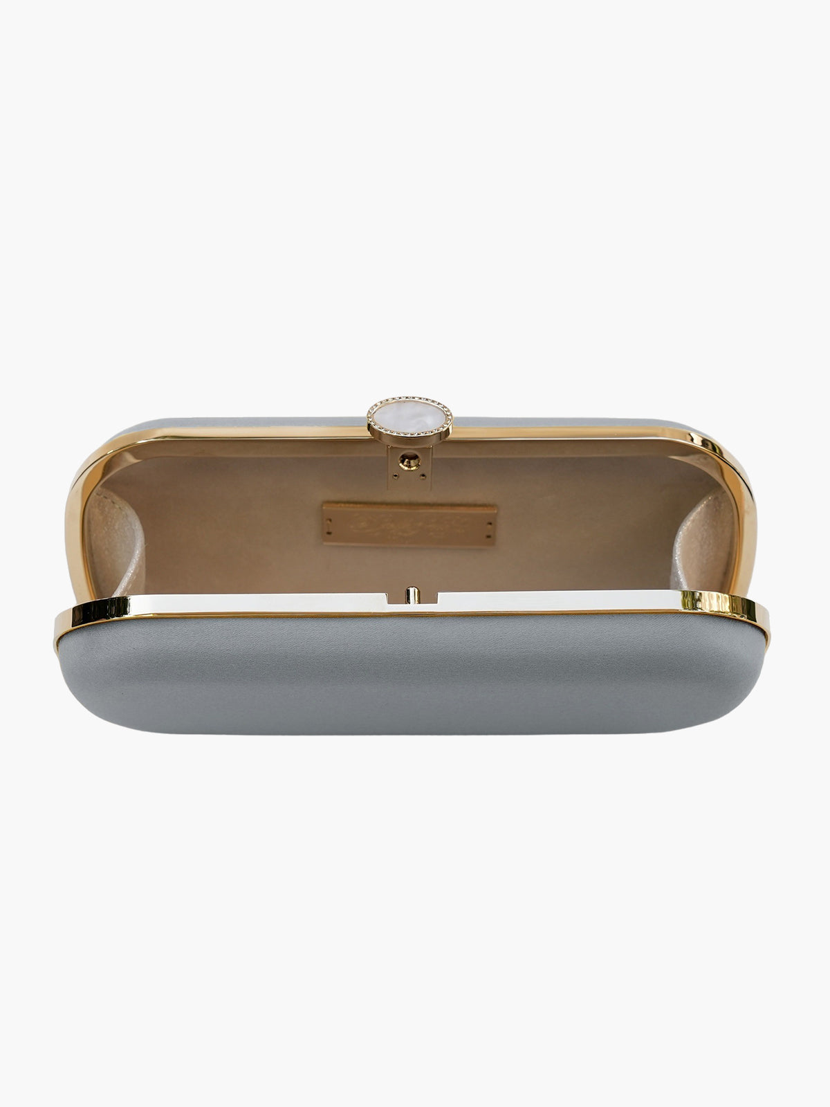 Satin Bella Clutch | Silver Smoke Satin Bella Clutch | Silver Smoke