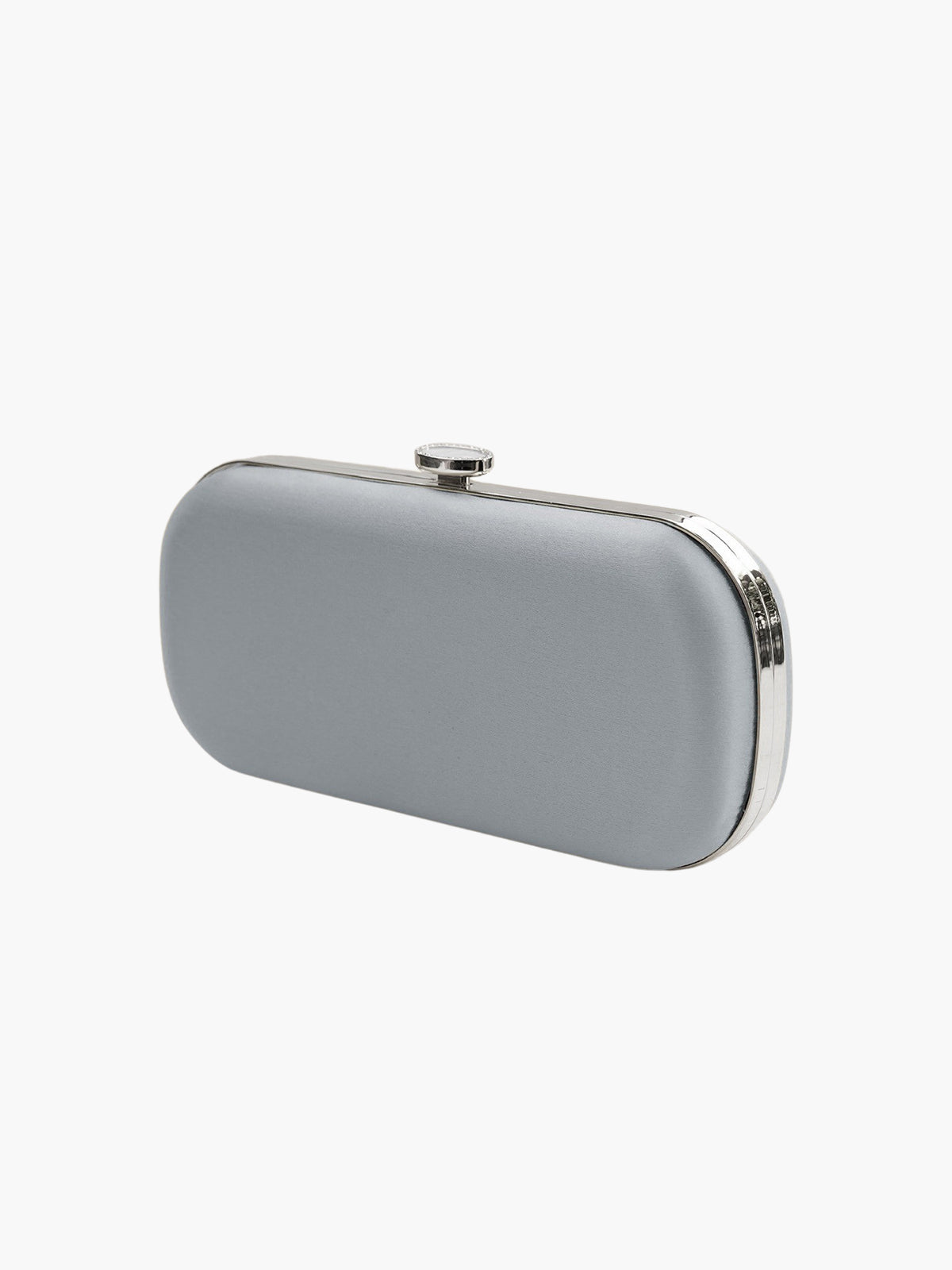 Satin Bella Clutch | Silver Smoke Satin Bella Clutch | Silver Smoke