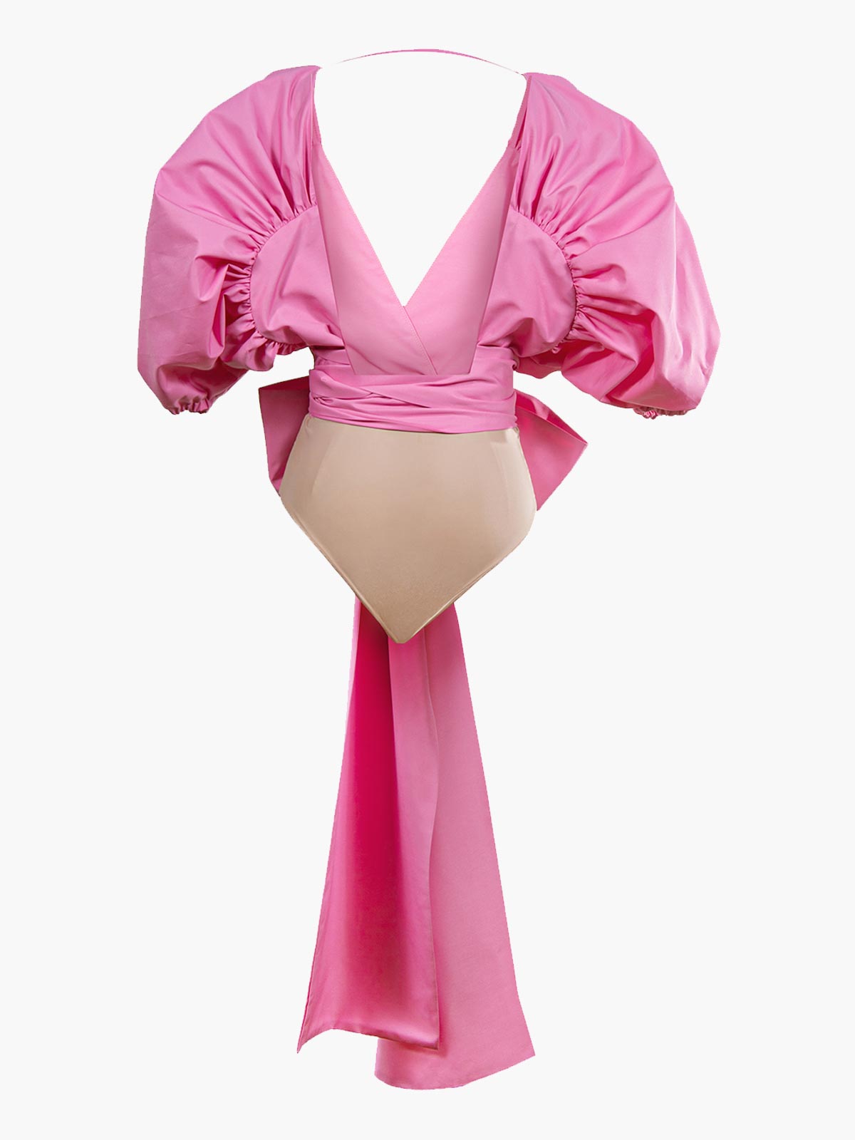 Rosa Bow Bodysuit | Magenta Rosa Bow Bodysuit | Magenta