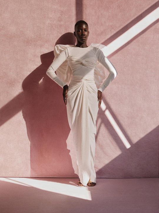 Velvet Cuba Skirt | Off White