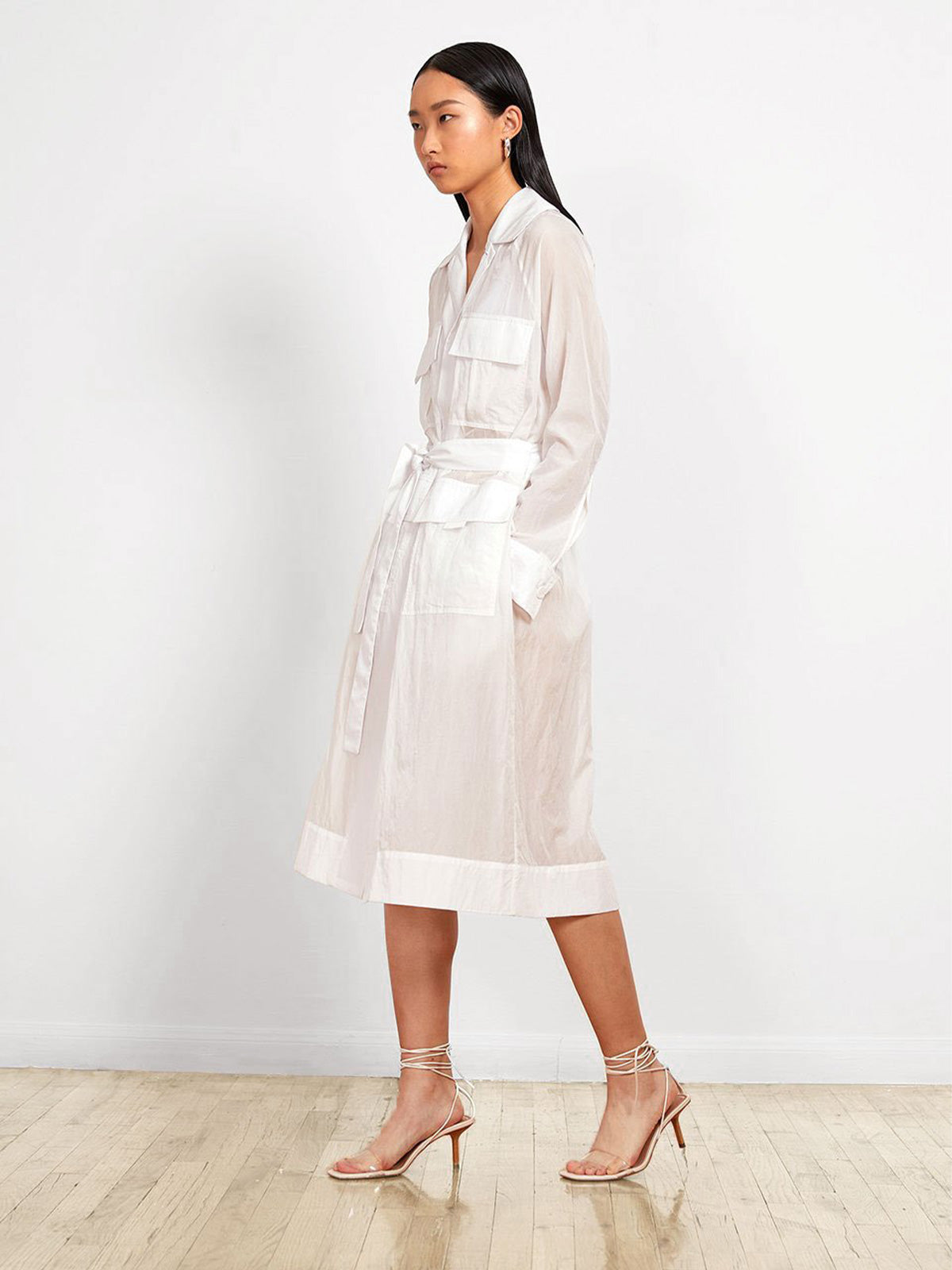 2 Length Utility Jacket | White