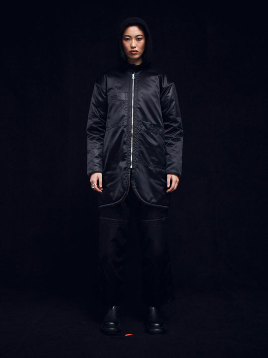 Reversible Sustainable Down Coat | Black