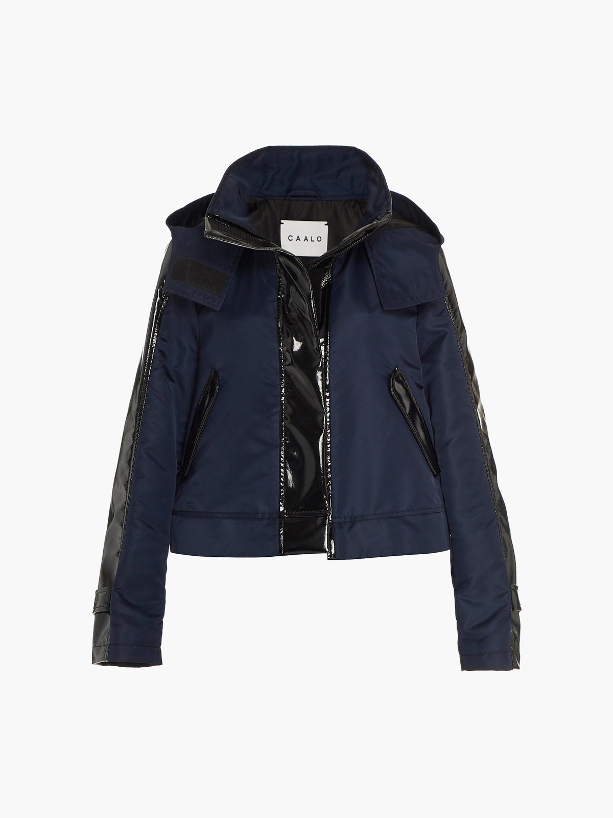 Water Resistant Convertible Sustainable Raincoat | Navy/Black Water Resistant Convertible Sustainable Raincoat | Navy/Black