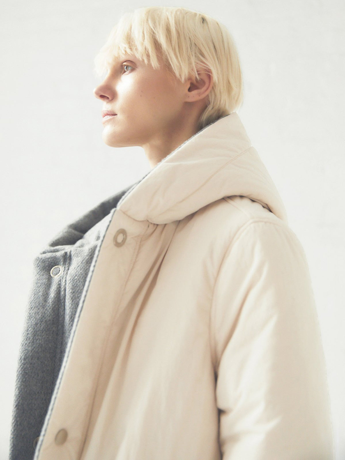 Reversible Sustainable Down Wool Coat Reversible Sustainable Down Wool Coat