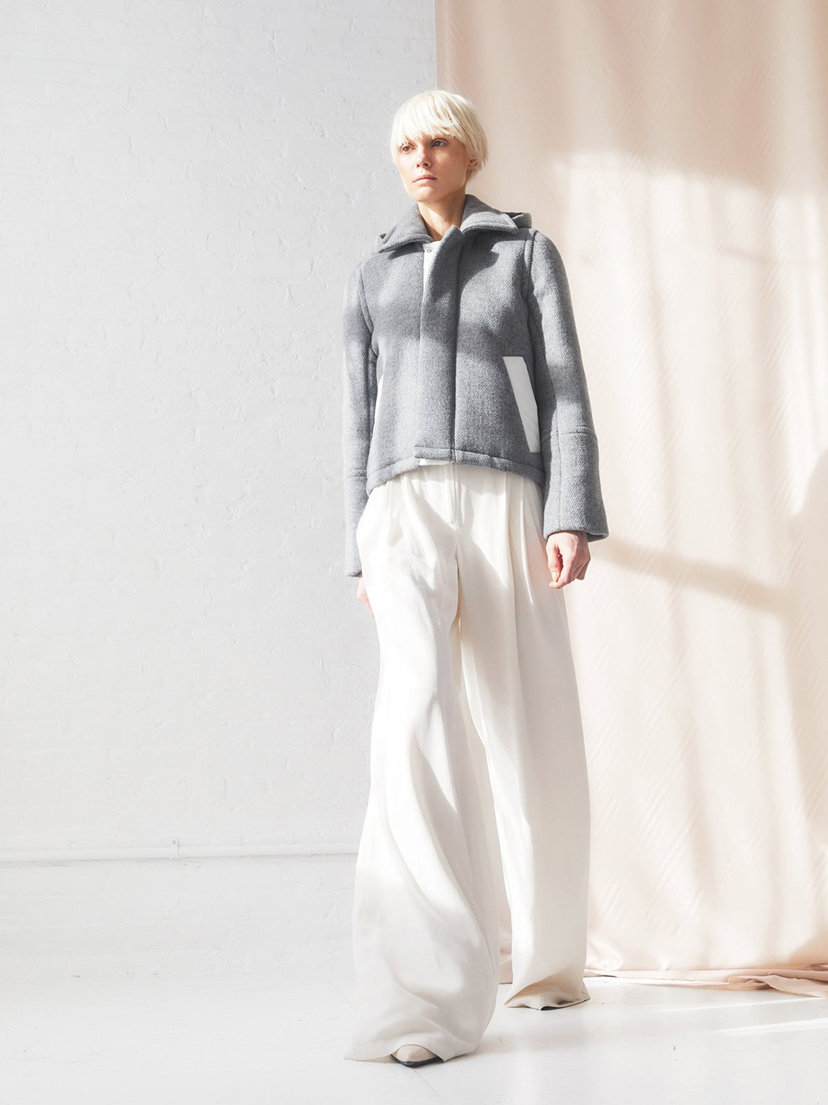 Sustainable Down Wool Hooded Coat Sustainable Down Wool Hooded Coat