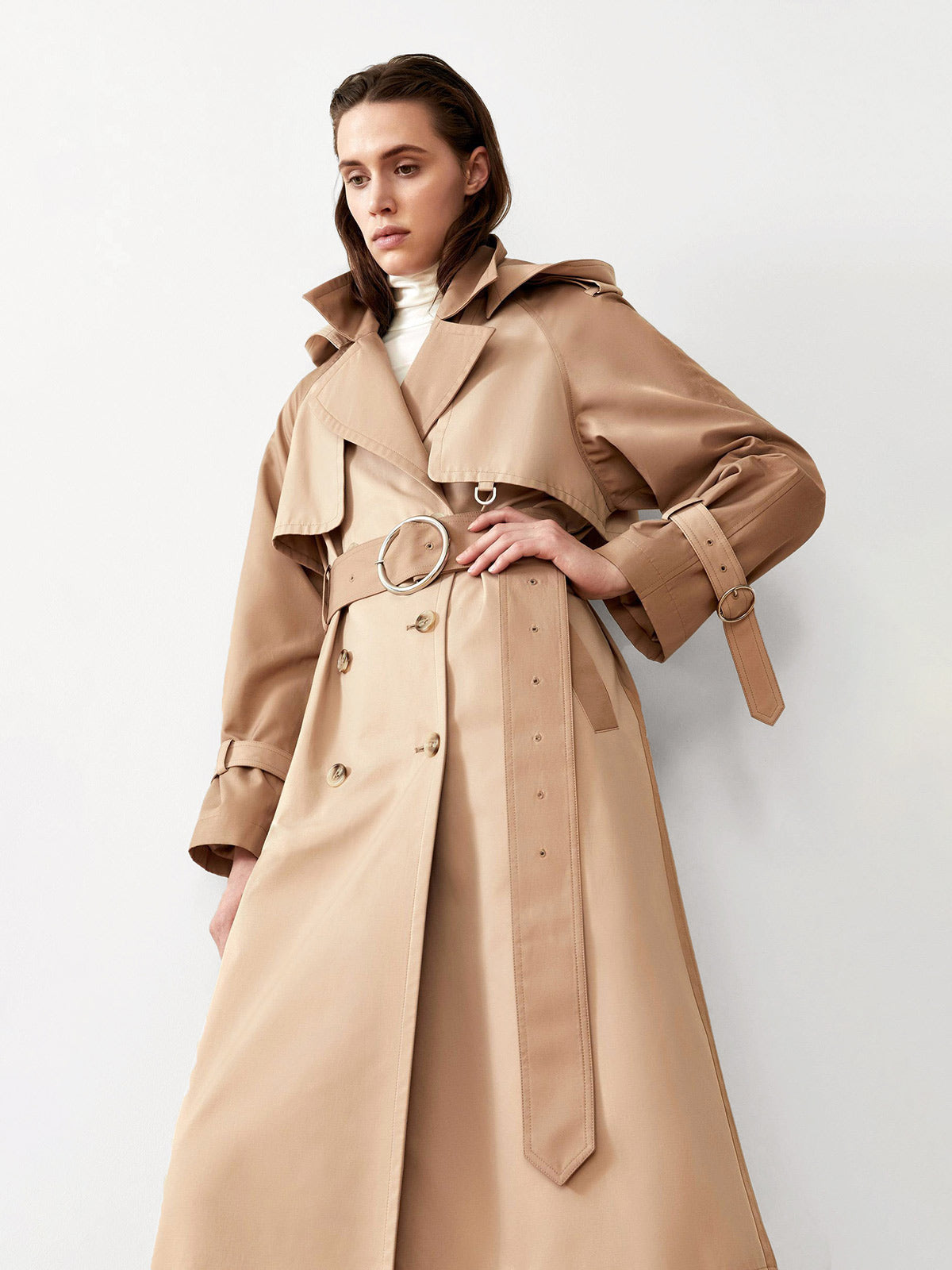 Sustainable Water Resistant Trench Coat | Camel Sustainable Water Resistant Trench Coat | Camel