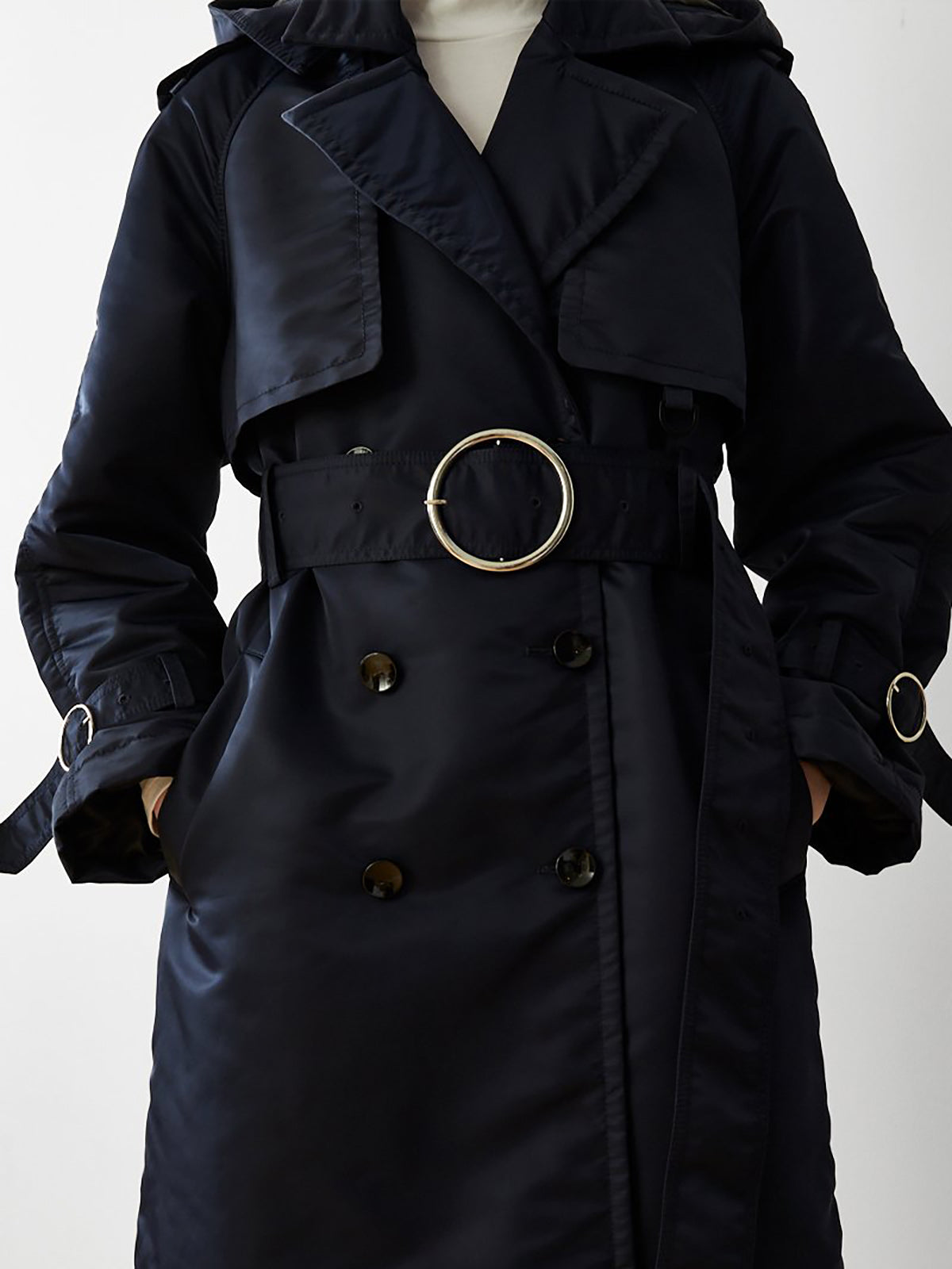 Sustainable Down Filled Satin Trench Sustainable Down Filled Satin Trench