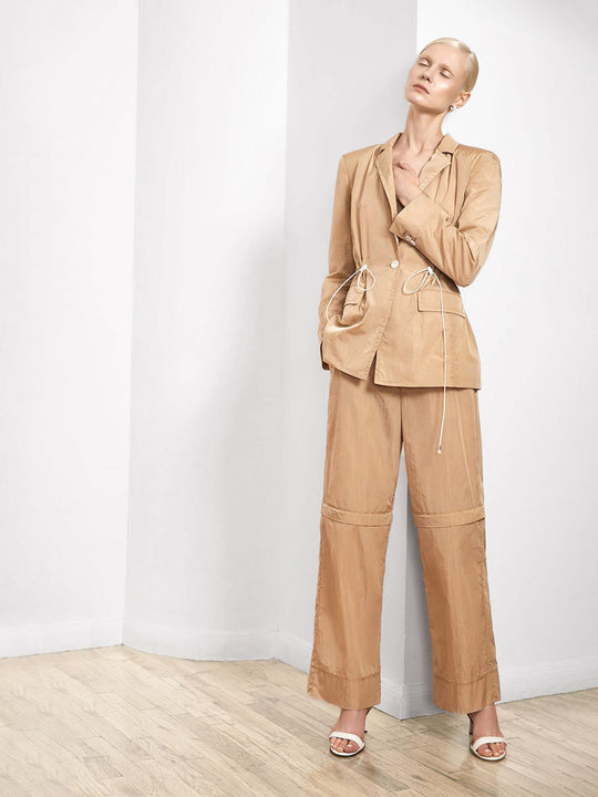 Water Resistant Travel Blazer | Camel