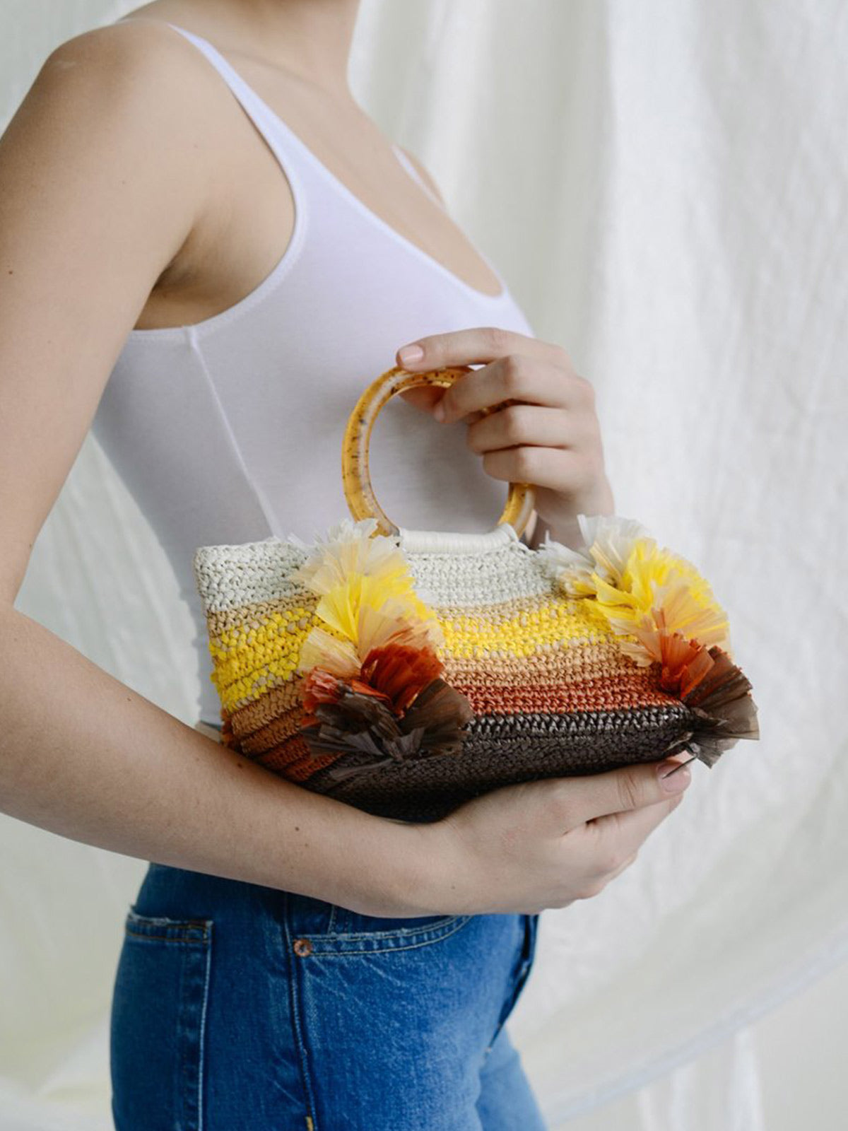 Corallina Handbag | Yellow Natural Corallina Handbag | Yellow Natural - Fashionkind