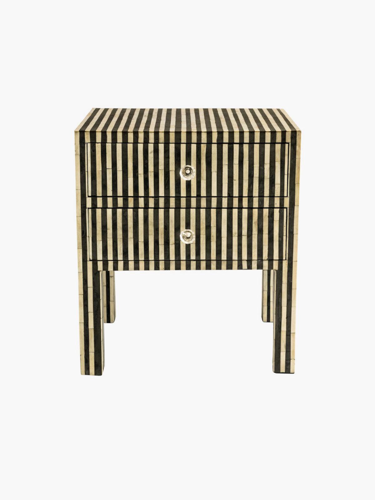 Bedside Table With Line Design