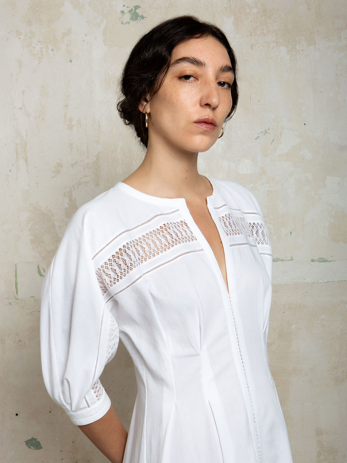 Concha Maxi Dress | White Concha Maxi Dress | White