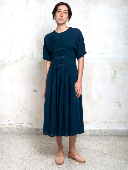 Ramona Midi Dress | Indigo