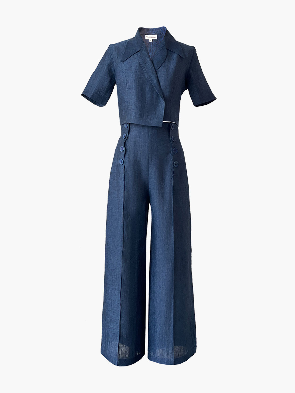 de Castro | Blue Marine Trousers | Fashionkind L de Castro | Blue Marine Trousers | Fashionkind L