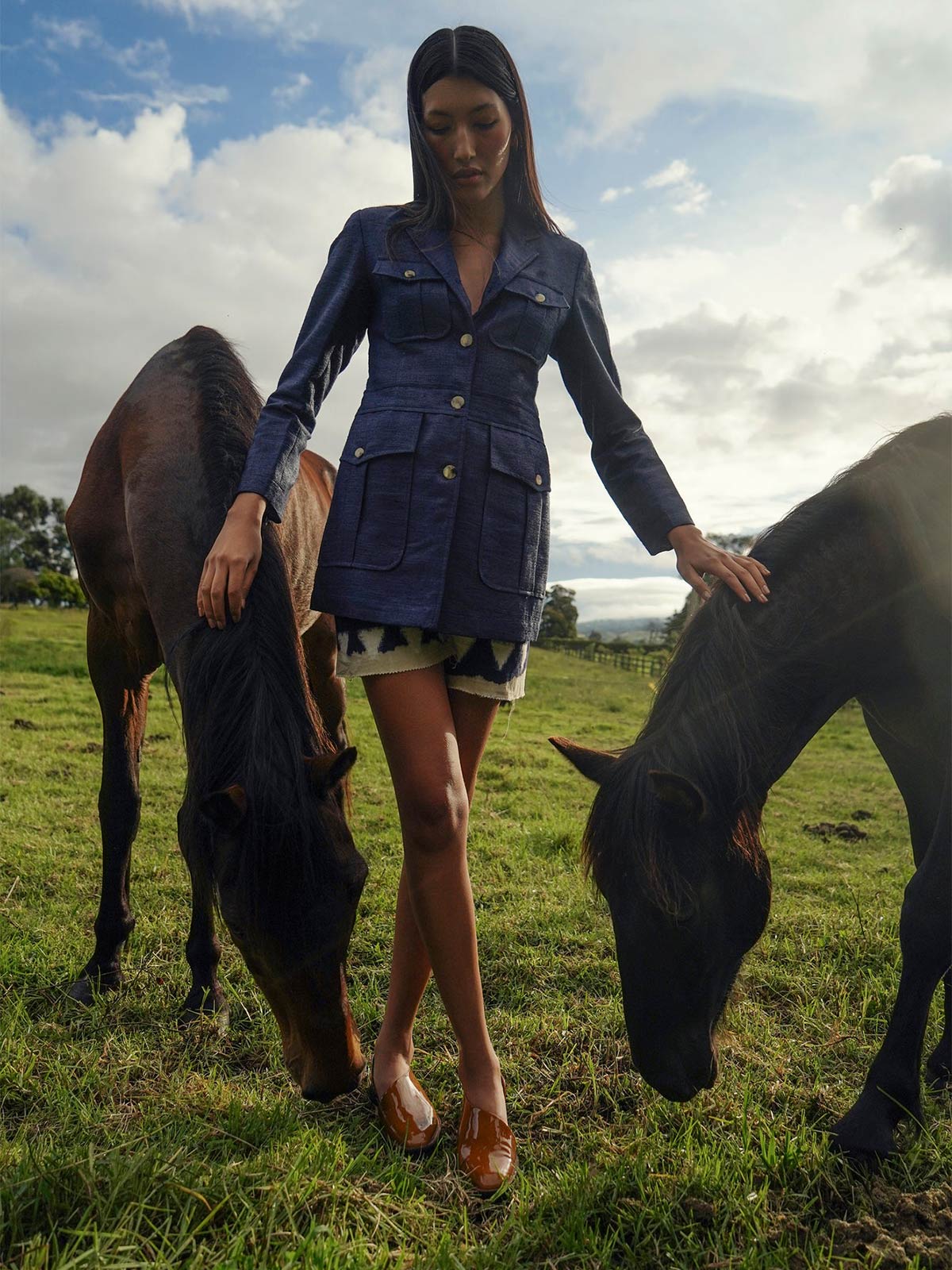 Safari Jacket | Blue Safari Jacket | Blue