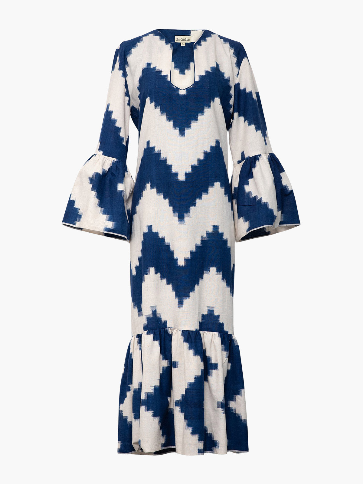 De Castro | Viento Dress | Zig Zag Royal Blue | Fashionkind De Castro | Viento Dress | Zig Zag Royal Blue | Fashionkind