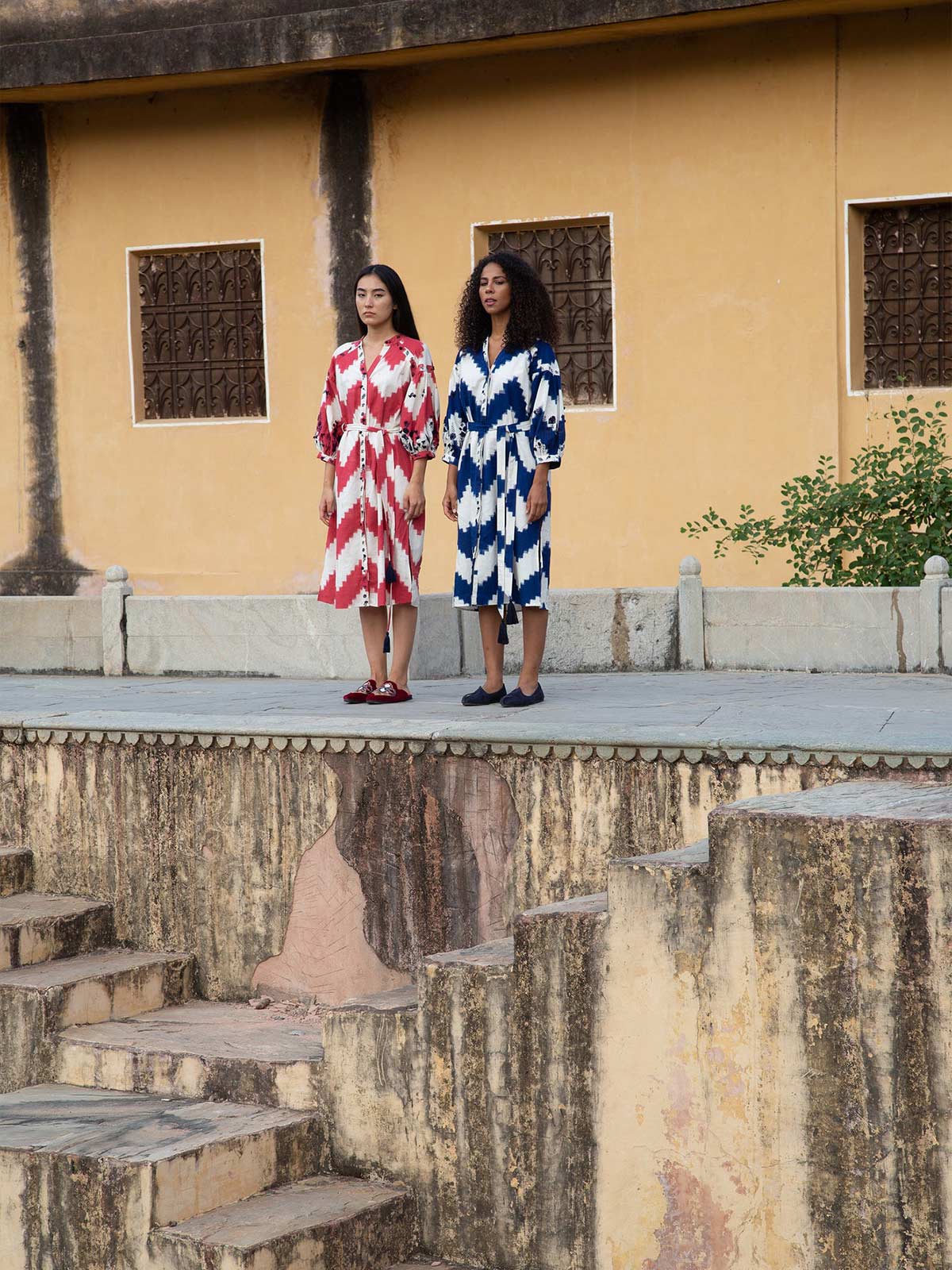 Zig Zag Dress | Red Zig Zag Dress | Red - Fashionkind
