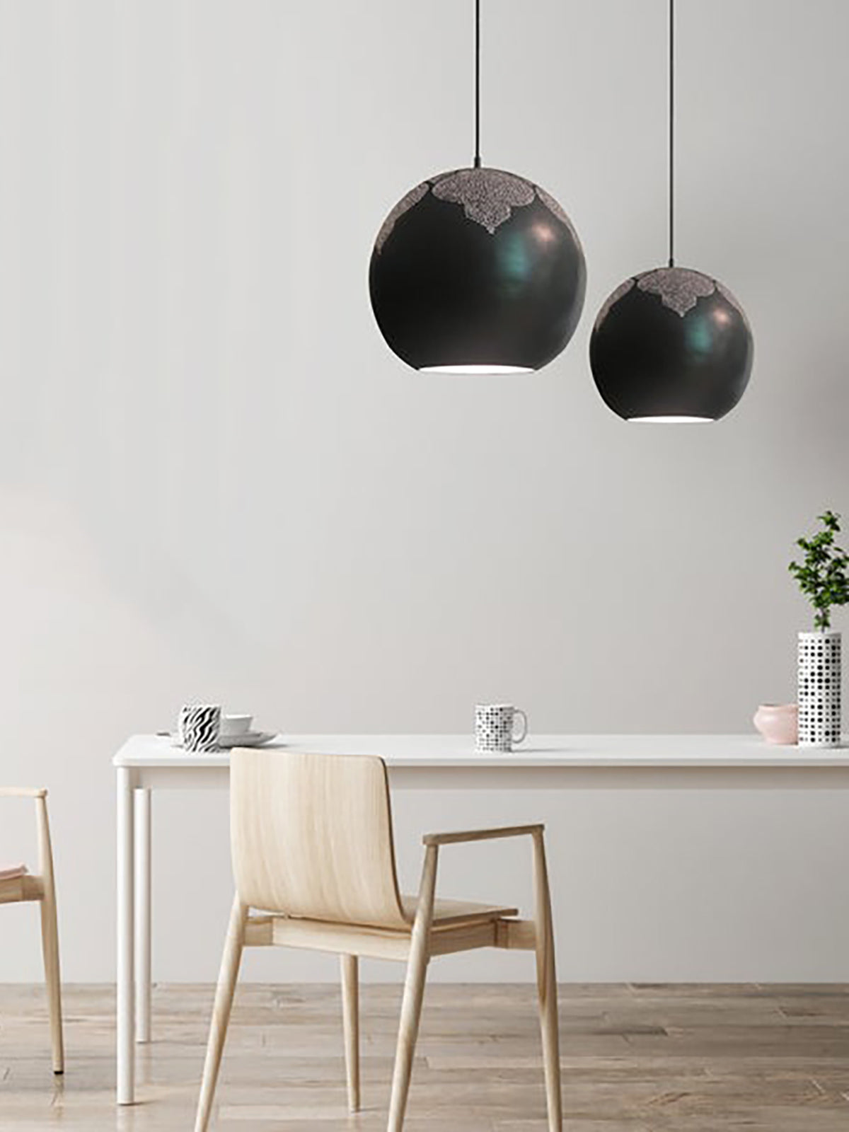 Najma Trellis Globe Pendant Light Najma Trellis Globe Pendant Light