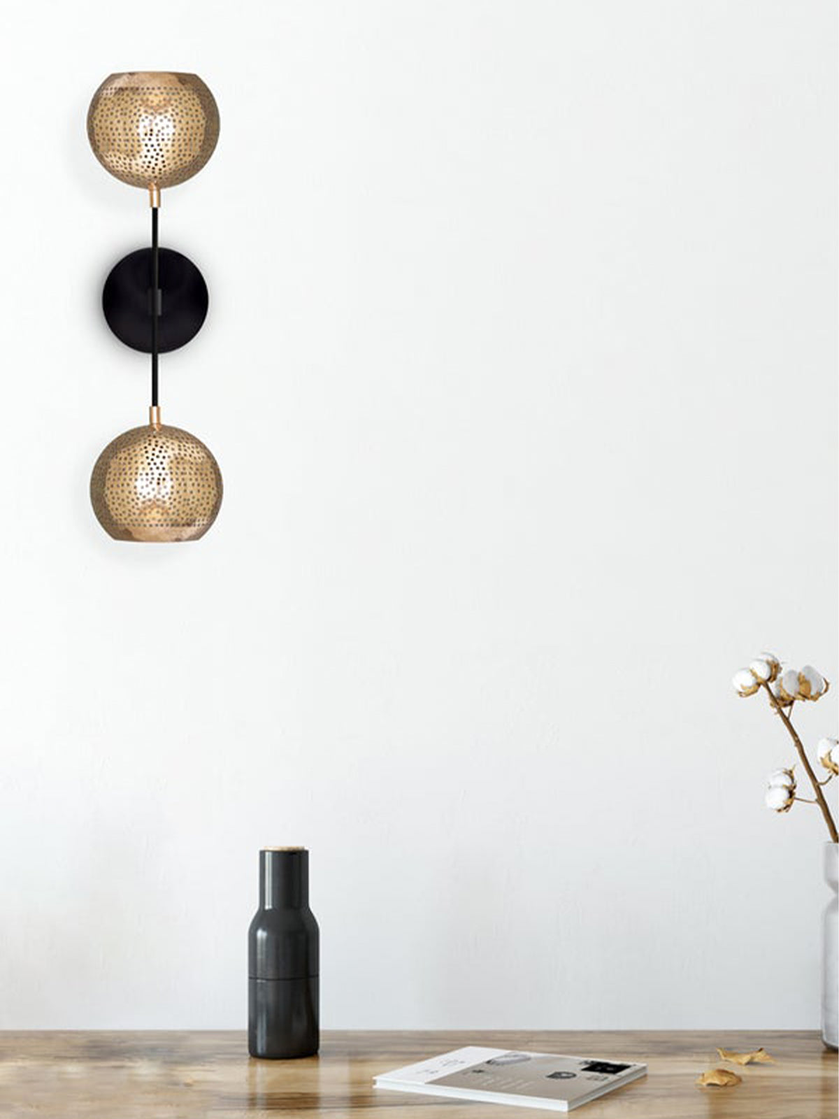 Shams Wall Sconce Dual Globe Shams Wall Sconce Dual Globe