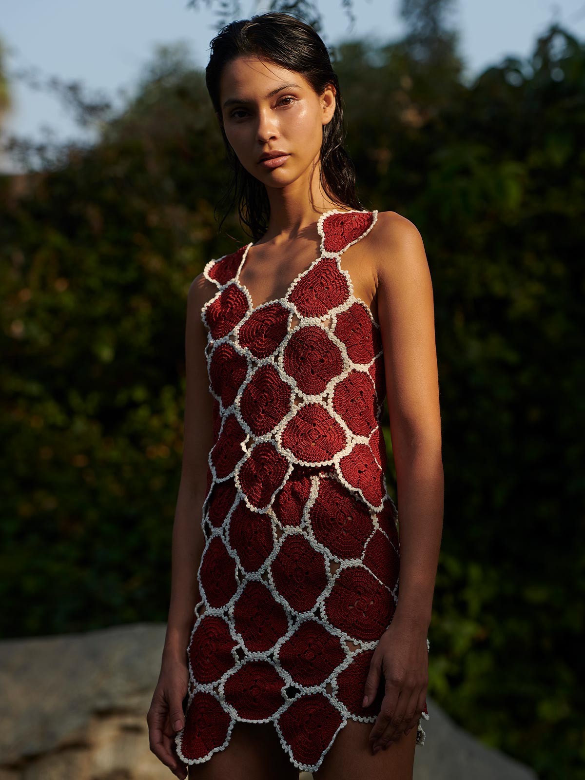 Azucena Top | Burgundy Azucena Top | Burgundy