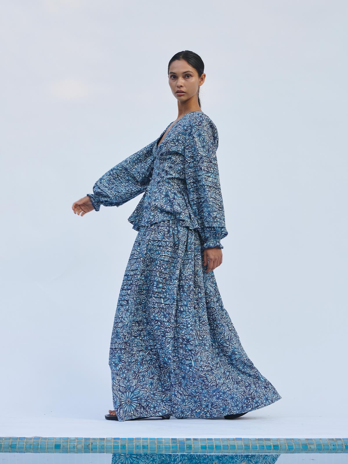 Margarita Top | Print Blue Margarita Top | Print Blue