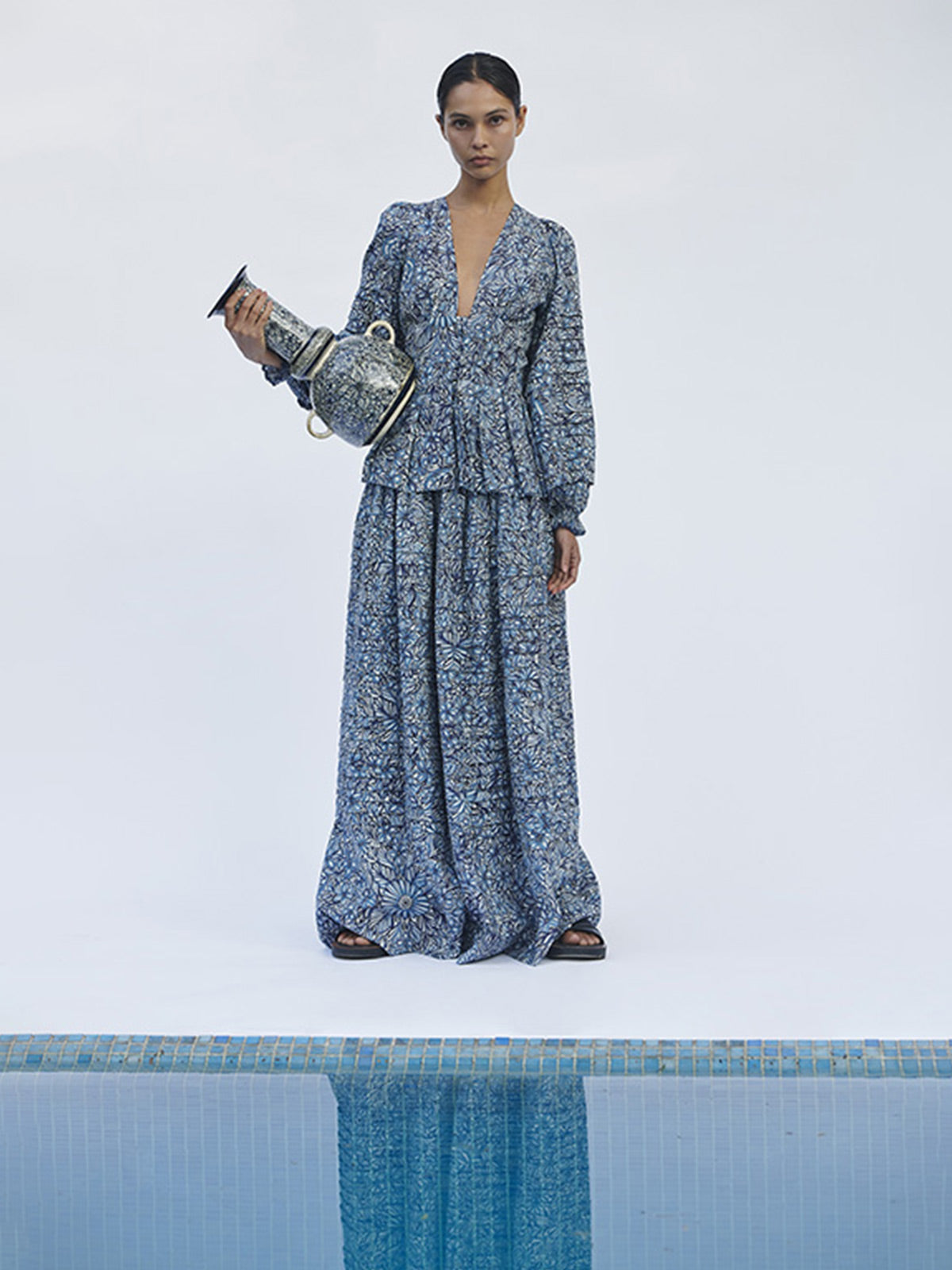 Margarita Top | Print Blue Margarita Top | Print Blue