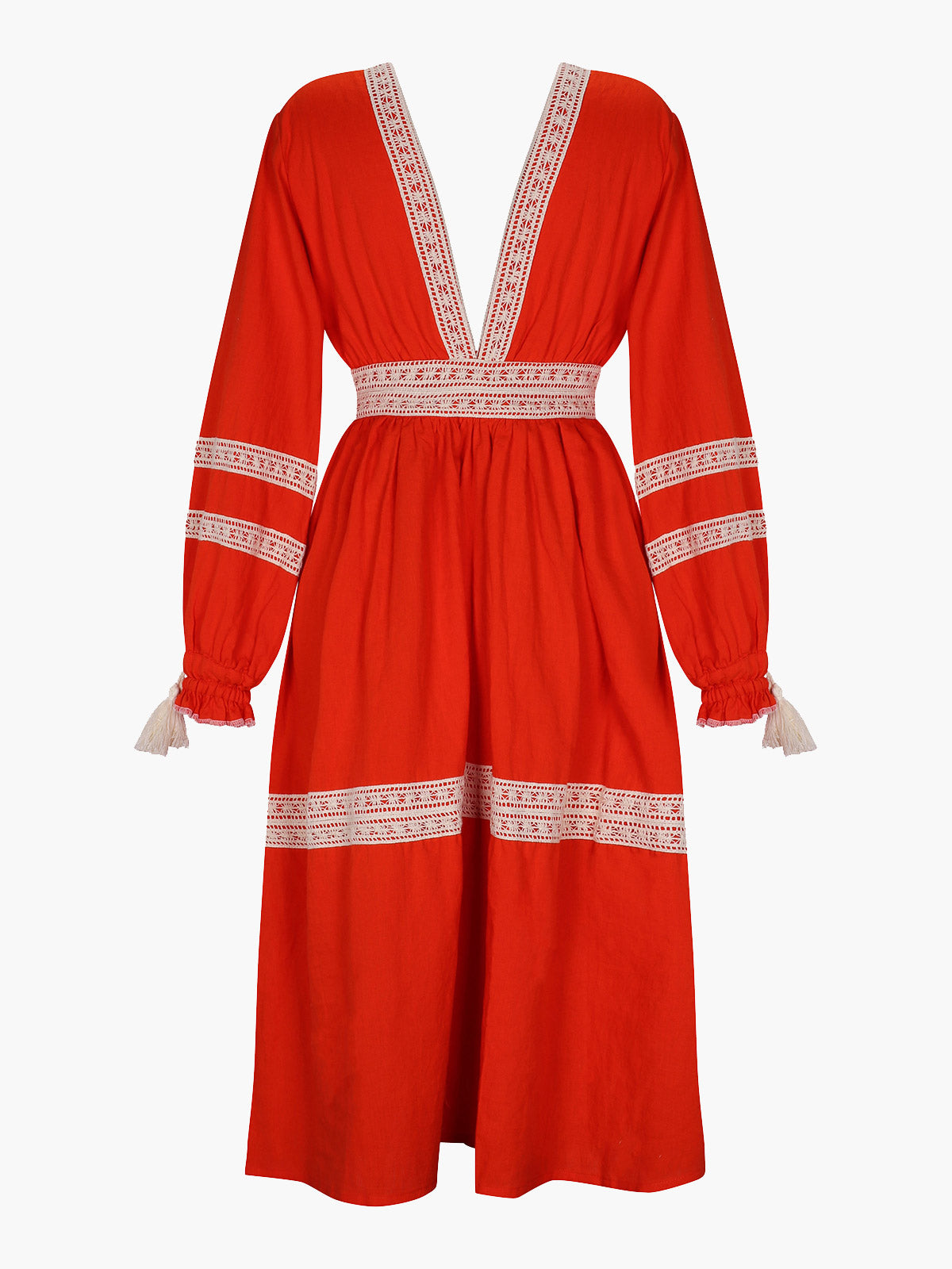 Volta Midi Dress | Tangerine Volta Midi Dress | Tangerine