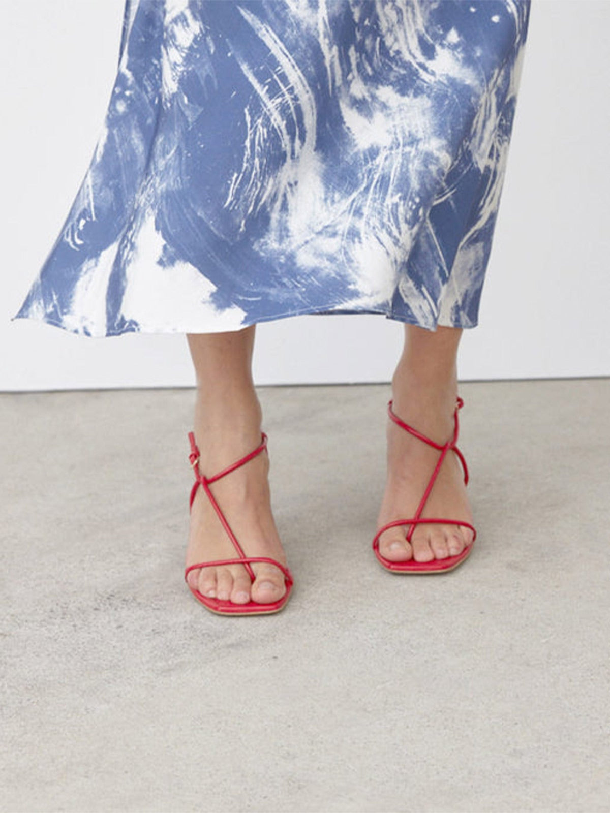 The Strappy Sandal | Red The Strappy Sandal | Red