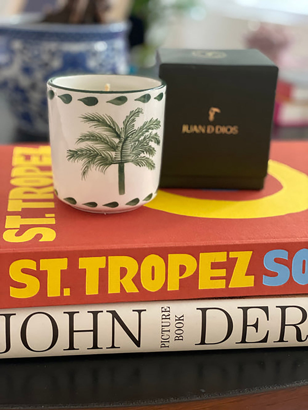 Ceramic Candle | Green Palm Ceramic Candle | Green Palm