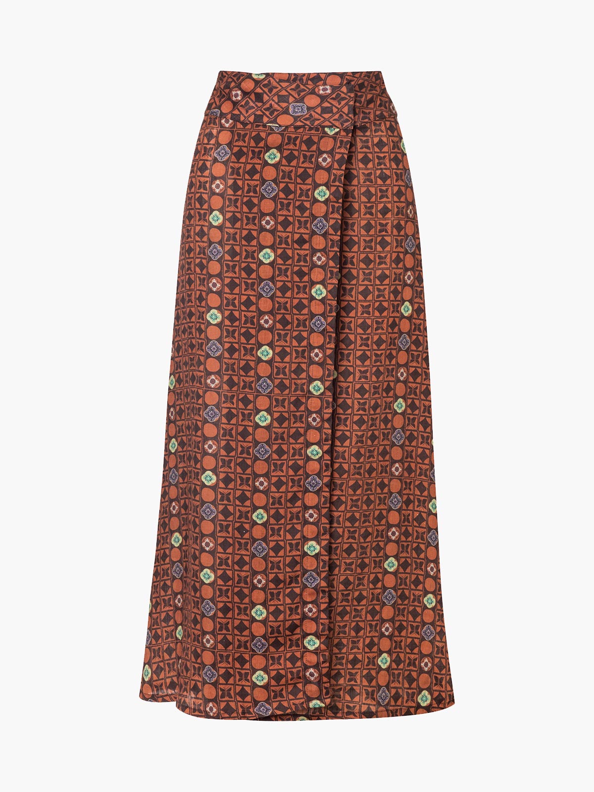 Agave Linen Skirt | Terracota Mosaic Agave Linen Skirt | Terracota Mosaic - Fashionkind
