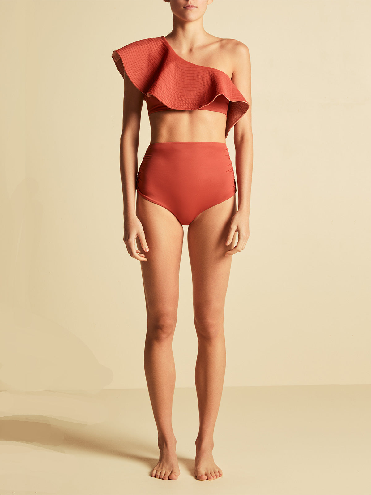 Sunset Waves Top | Tan/Terracotta Sunset Waves Top | Tan/Terracotta - Fashionkind