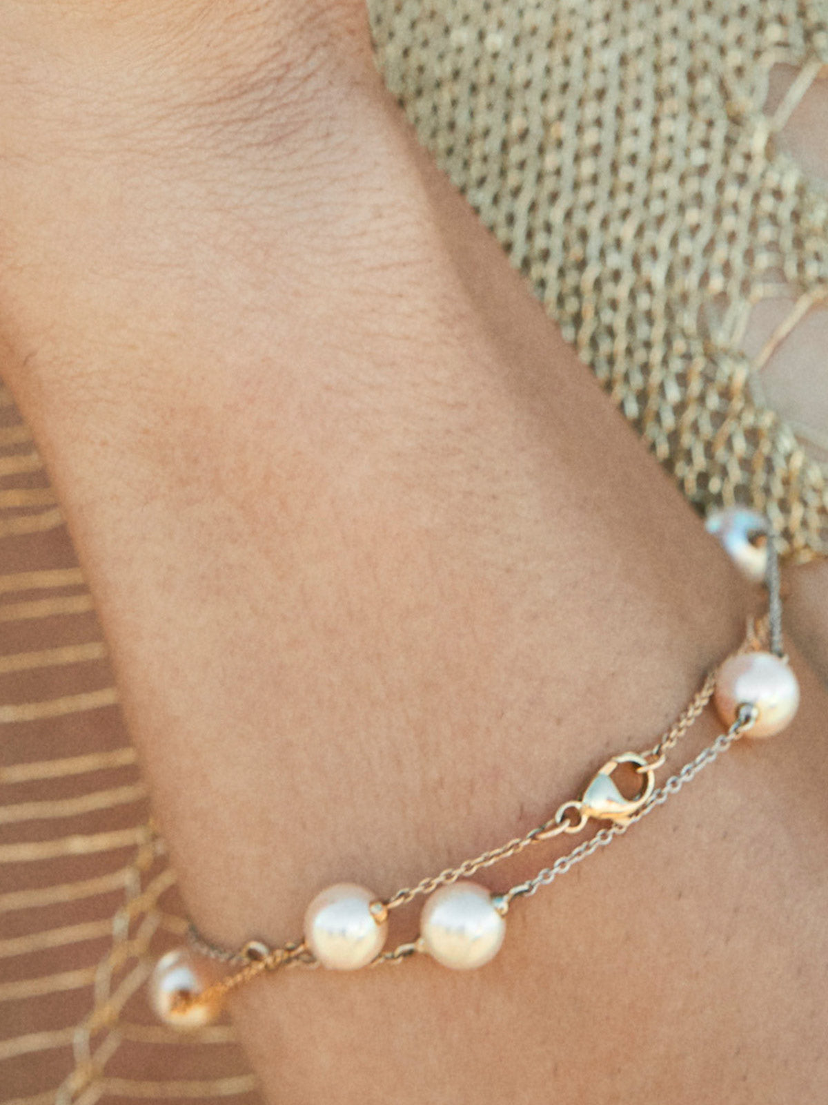 Akoya Pearl Station Bracelet Akoya Pearl Station Bracelet