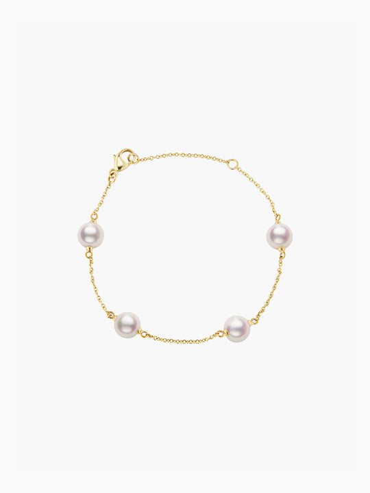 Akoya Pearl Station Bracelet